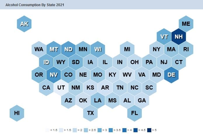 How to Reduce Alcohol Consumption USA States 2024