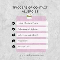 Triggers of contact allergies - health impress